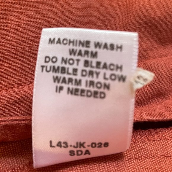 Jean Jacket Cabela's Sz Lg Cotton Dusty Rose Floral Paisley EUC Grandma-Core - Picture 11 of 11